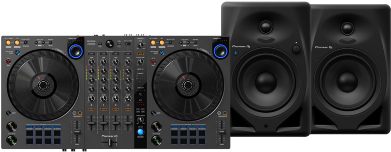 Pioneer DJ DDJ-FLX6-GT + Pioneer DJ DM-50D-BT Zwart