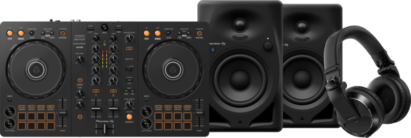 Pioneer DJ DDJ-FLX4 + Pioneer DJ HDJ-X7 Zwart + Pioneer DJ DM-40D-BT Zwart