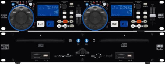 Monacor CD-230USB DJ-controller Zwart CD scratcher
