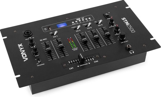 DJ Mixer met 5 Kanalen - Vonyx STM2500 - USB Speler - Bluetooth - Installatie Mengpaneel voor Kinderen en Beginners
