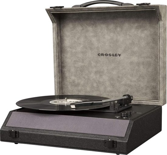 Crosley Momento Vintage Suitcase Record Player - Midnight
