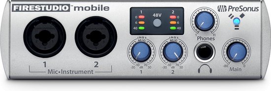 Presonus Firestudio Mobile audio interface met firewire,8 inputs, 2 outputs
