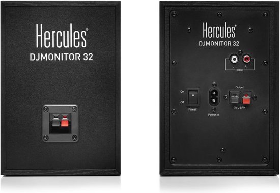 Hercules DJMonitor 32 - DJ speakerset - Zwart - 2x15 watt RMS