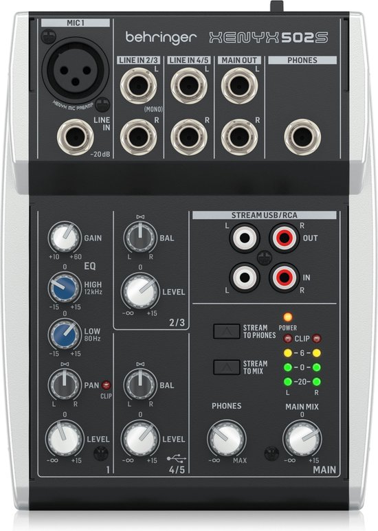 Behringer XENYX 502S - Analoge mixer